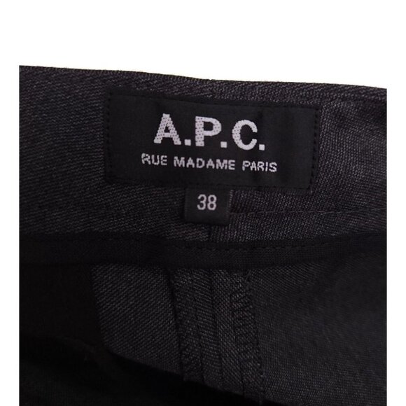 A.P.C. 38 Size US M Wool Dress Pants Straight Leg Gray - Picture 6 of 7